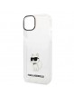 Karl Lagerfeld iPhone 14 Case Cover Ikonik Choupette Transparent