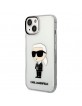 Karl Lagerfeld iPhone 14 Case Cover Ikonik Karl Transparent