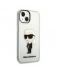 Karl Lagerfeld iPhone 14 Case Cover Ikonik Karl Transparent