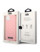 Karl Lagerfeld iPhone 14 Case Cover 3D Rubber Monogram Pink