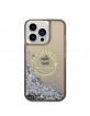 Karl Lagerfeld iPhone 14 Pro Max Hülle Case Cover Liquid Glitter RSG Schwarz