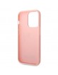 Karl Lagerfeld iPhone 14 Pro Max Hülle Case 3D Gummi Monogram Pink Rosa