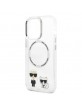 Karl Lagerfeld iPhone 13 Pro Magsafe Case Cover Karl & Choupette Transparent