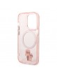 Karl Lagerfeld iPhone 14 Pro MagSafe Case Cover Karl & Choupette Pink