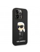 Karl Lagerfeld iPhone 14 Pro Magsafe Case Hülle  Silikon Ikonik Schwarz