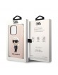 Karl Lagerfeld iPhone 14 Pro Magsafe Case Hülle  Silikon Ikonik Rosa