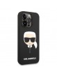 Karl Lagerfeld iPhone 14 Pro Max Case Silicone Karl Head Magsafe Black