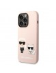 Karl Lagerfeld iPhone 14 Pro Max MagSafe Case Silicone Karl & Choupette Pink