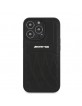 AMG Mercedes iPhone 13 Pro case genuine leather Curved Lines black