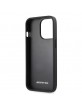 AMG Mercedes iPhone 13 Pro Max case genuine leather Curved Lines black