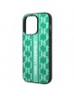 Karl Lagerfeld iPhone 14 Pro Case Cover Monogram Stripe Green