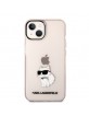 Karl Lagerfeld iPhone 14 Plus Hülle Case Cover Choupette Rosa Transparent