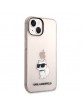 Karl Lagerfeld iPhone 14 Plus Hülle Case Cover Choupette Rosa Transparent