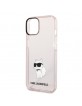 Karl Lagerfeld iPhone 14 Plus Case Cover Choupette Pink Transparent