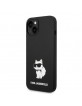Karl Lagerfeld iPhone 14 Plus Case Cover Silicone Choupette Black