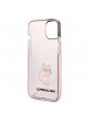 Karl Lagerfeld iPhone 14 Case Cover Choupette Pink Transparent
