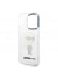 Karl Lagerfeld iPhone 14 Pro Max Case Ikonik Karl Transparent