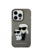 Karl Lagerfeld iPhone 14 Pro Max Case Glitter Karl & Choupette Black