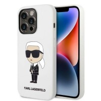 Karl Lagerfeld iPhone 14 Pro Max Case Cover Silicone Ikonik White