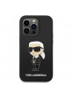 Karl Lagerfeld iPhone 14 Pro Max Case Hülle Cover Silikon Ikonik Schwarz