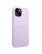 Guess iPhone 14 Plus Case Cover Saffiano Stripe Purple
