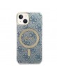 Guess iPhone 14 Plus SET MagSafe Ladegerät + 4G Hülle Case Blau
