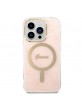 Guess iPhone 14 Pro Max SET MagSafe Charger + 4G Case Pink