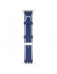 Beline Apple Watch Armband Solide Silikon 42 44 45 49mm Ultra Blau Weiß