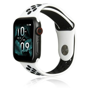 Beline Apple Watch Armband Silikon 42 44 45 49mm Ultra Sport Schwarz Weiß