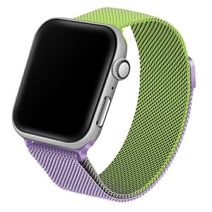 Beline Apple Watch Armband Edelstahl 38 40 41mm Grün Violett