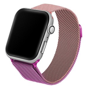 Beline Apple Watch Strap Stainless Steel 42 44 45 49mm Ultra Pink Purple