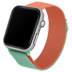 Beline Apple Watch Armband Edelstahl 42 44 45 49mm Ultra Grün Orange