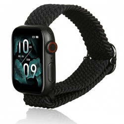 Beline Apple Watch Armband 42 44 45 49mm Ultra Textil Schwarz