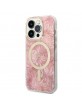 Guess iPhone 14 Pro SET MagSafe Charger + Jungle Cover Case Pink