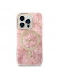 Guess iPhone 14 Pro SET MagSafe Charger + Jungle Cover Case Pink