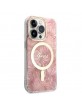 Guess iPhone 14 Pro SET MagSafe Charger + Jungle Cover Case Pink