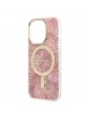 Guess iPhone 14 Pro Max SET MagSafe Charger + Jungle Cover Case Pink