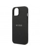 Guess iPhone 14 Plus Case Cover Saffiano Strap Black