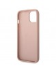 Guess iPhone 14 Plus Case Cover Saffiano Strap Pink
