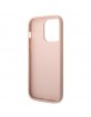 Guess iPhone 14 Pro Max Case Cover Saffiano Strap Pink