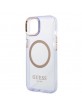 Guess iPhone 14 MagSafe case cover translucent purple