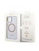 Guess iPhone 14 MagSafe Case Hülle Cover Translucent Violett