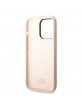 Karl Lagerfeld iPhone 14 Pro Hülle Case Cover Silikon Ikonik Rosa Pink