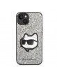 Karl Lagerfeld iPhone 14 Plus Hülle Case Cover Glitter Choupette Silber