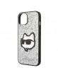 Karl Lagerfeld iPhone 14 Plus Hülle Case Cover Glitter Choupette Silber