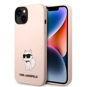 Karl Lagerfeld iPhone 14 Plus Case Cover Silicone Choupette Pink