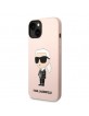 Karl Lagerfeld iPhone 14 Plus Hülle Case Cover Silikon Ikonik Rosa Pink