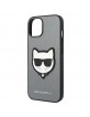 Karl Lagerfeld iPhone 14 Case Cover Saffiano Choupette 3D Silver