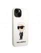 Karl Lagerfeld iPhone 14 Case Cover Silicone Ikonik White