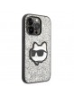 Karl Lagerfeld iPhone 14 Pro Max Hülle Case Cover Glitter Choupette Silber